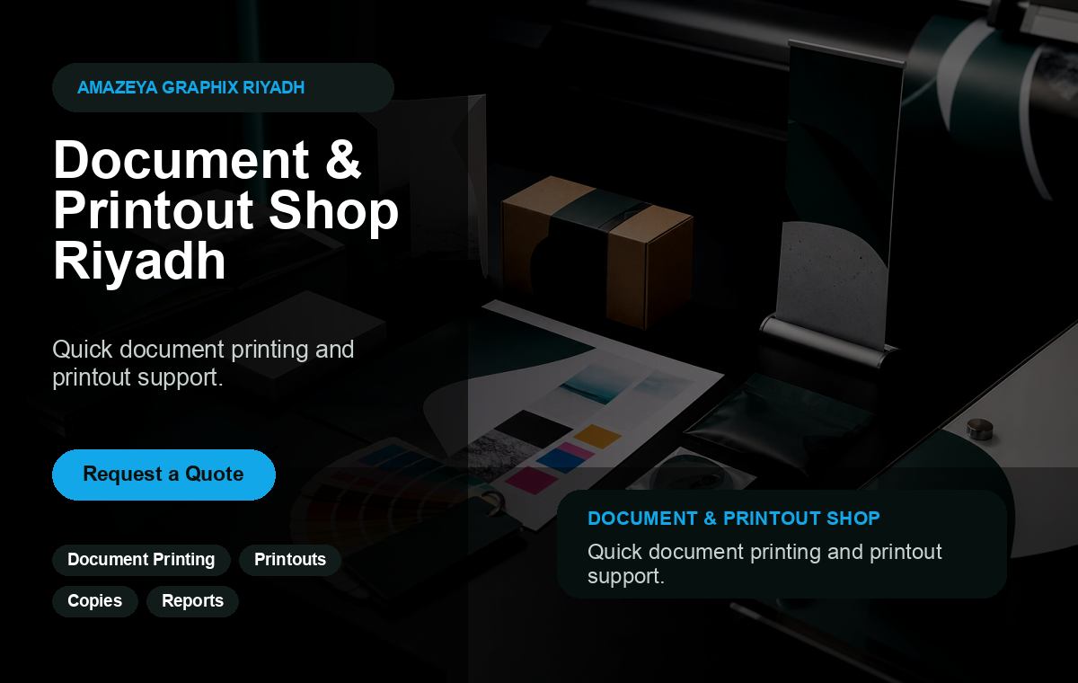 Document Printing Riyadh | Printout Shop Near Me