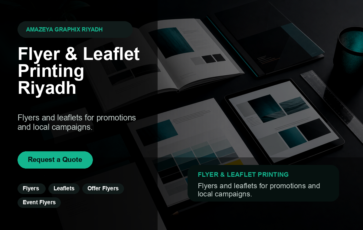 Flyer & Leaflet Printing Riyadh | Promotional Handouts