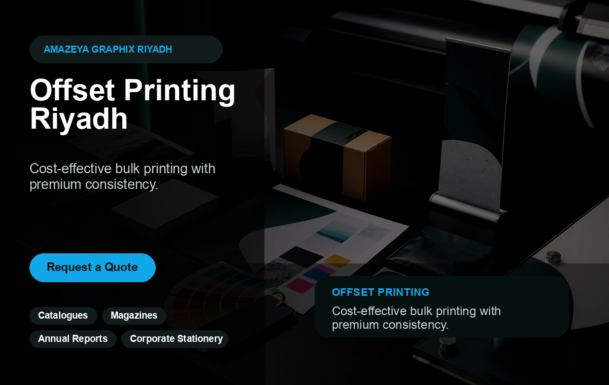 Offset Printing Riyadh | Brochures, Catalogues & Bulk Jobs