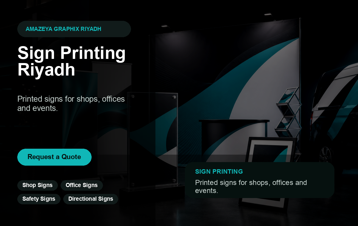 Signboard Printing Riyadh | Shop, Office & Event Signs